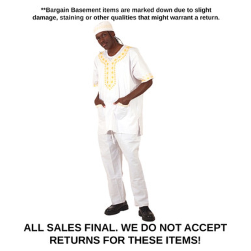 DAMAGED Amare Gold Short Sleeve Pant Set