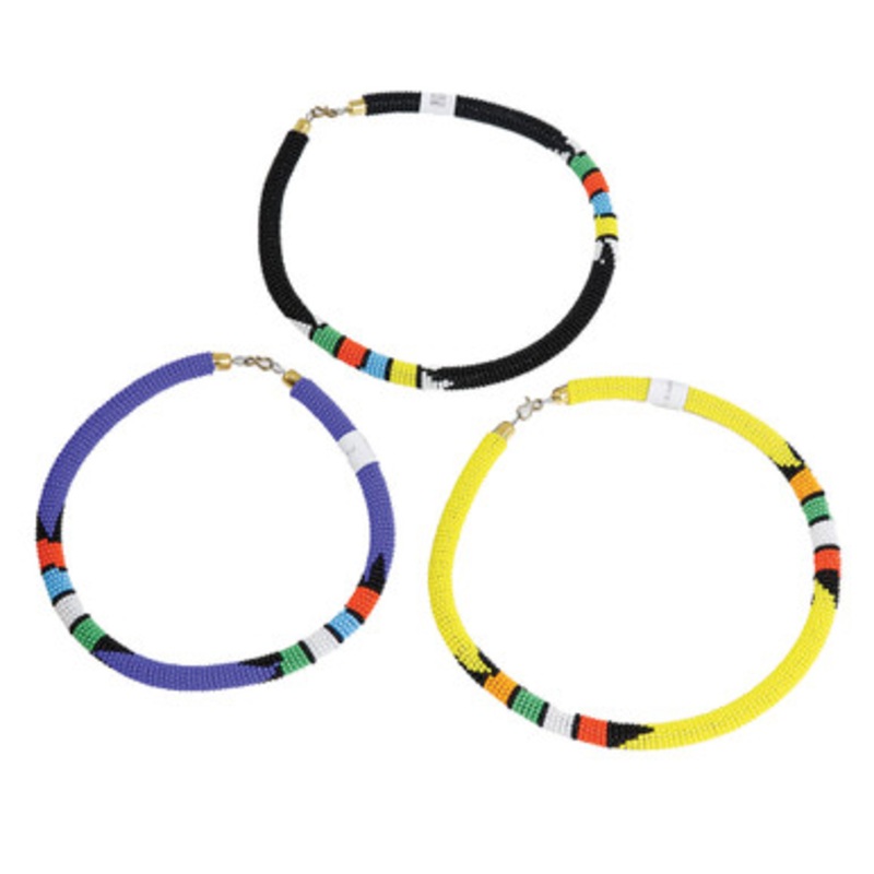 Kenyan Bead Necklace - Assorted Colors