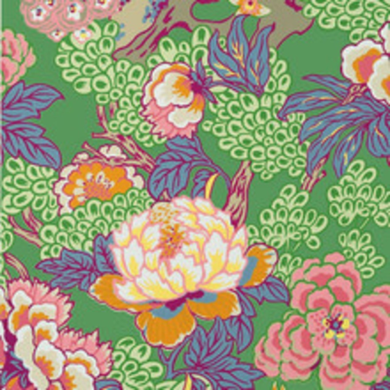 Thibaut Wallpaper Honshu Green T75491