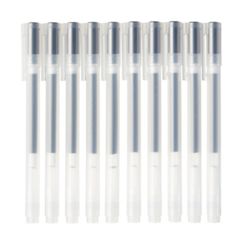 Gel Pens with Cap  Set of 10  0.38 mm