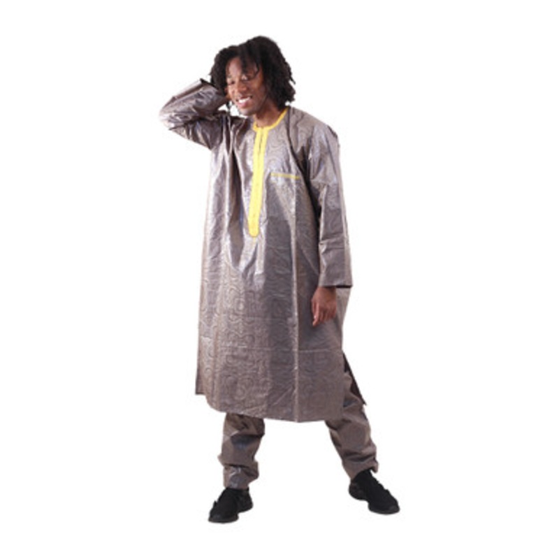 Long Embroidered Men's Brocade Pant Set