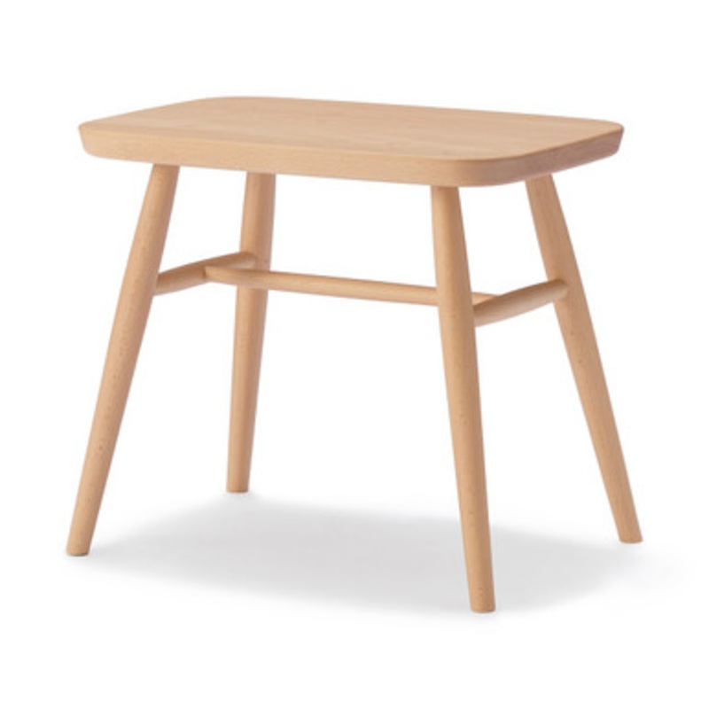 Solid Beech Rounded Leg Stool