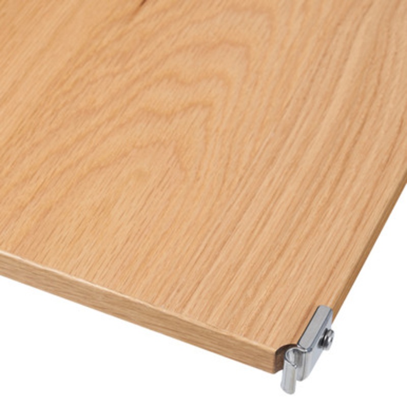 Stainless Steel Unit  Oak Additional Shelf  Narrow