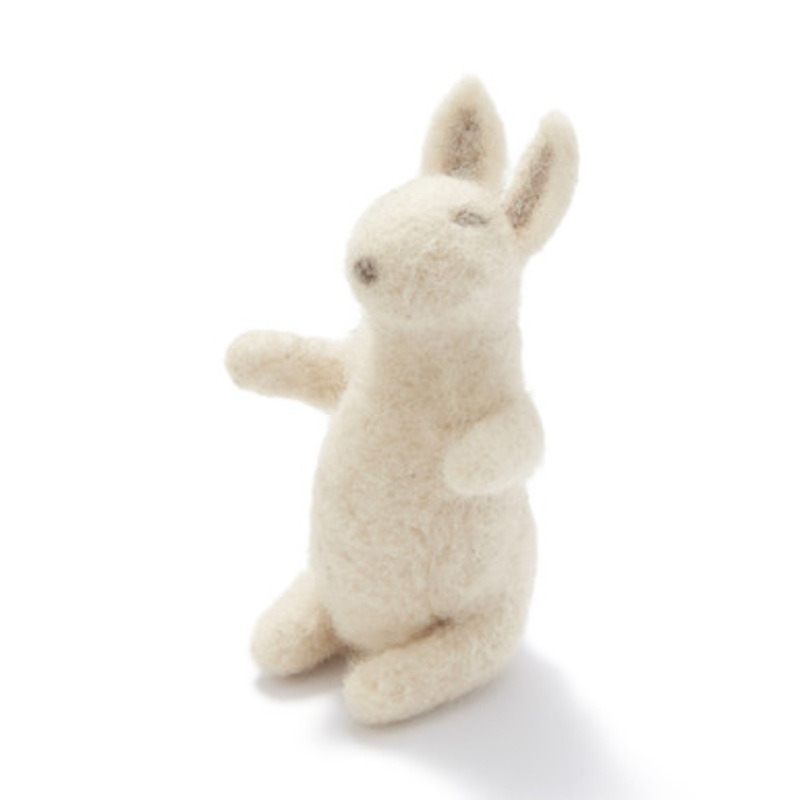 Wool Felt Animal Rabbit Standing