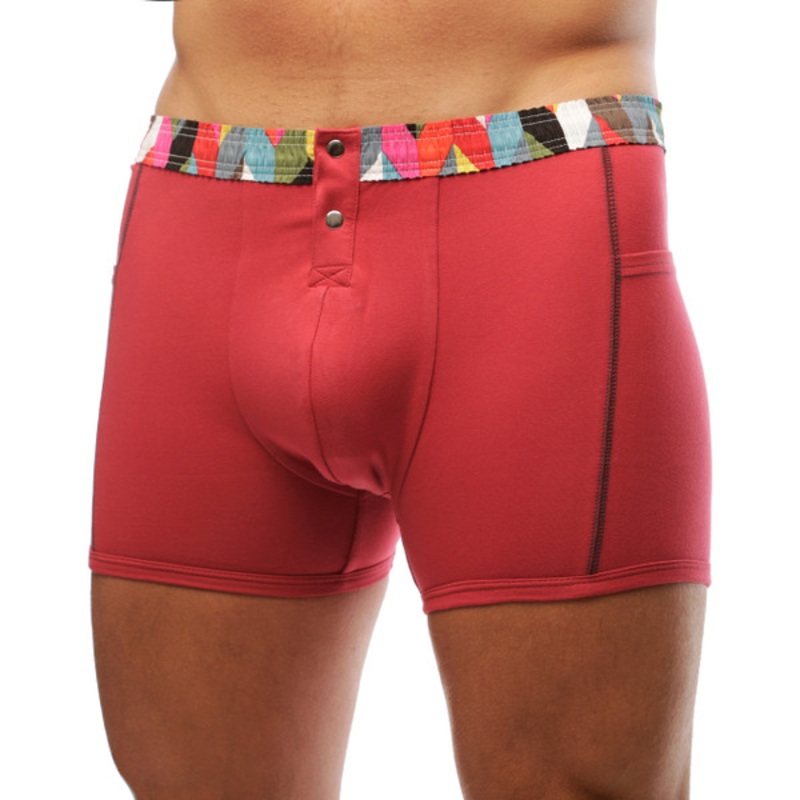 Men's Papaya Boxer Brief Kaleidoscope FOXERS Band