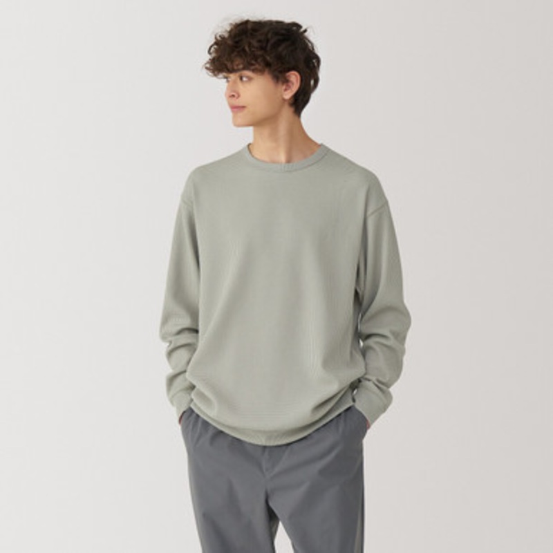 Men's Quick Dry Waffle Long Sleeve Tshirt