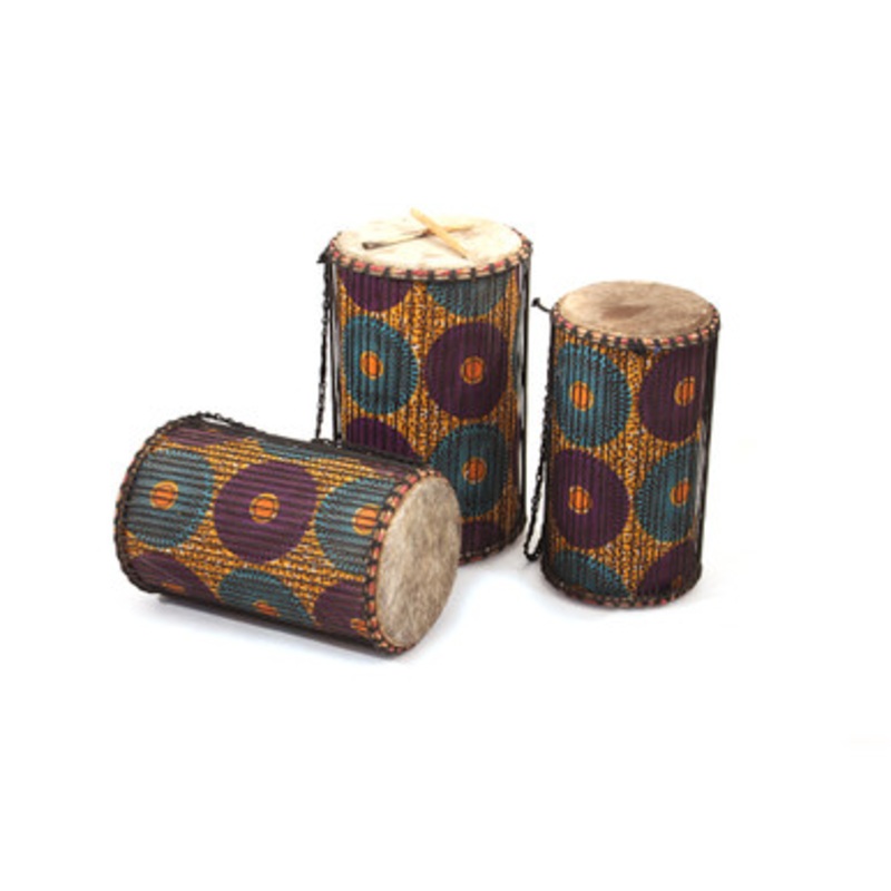 Ghanaian Dun Dun Drums (Set Of 3) Style3