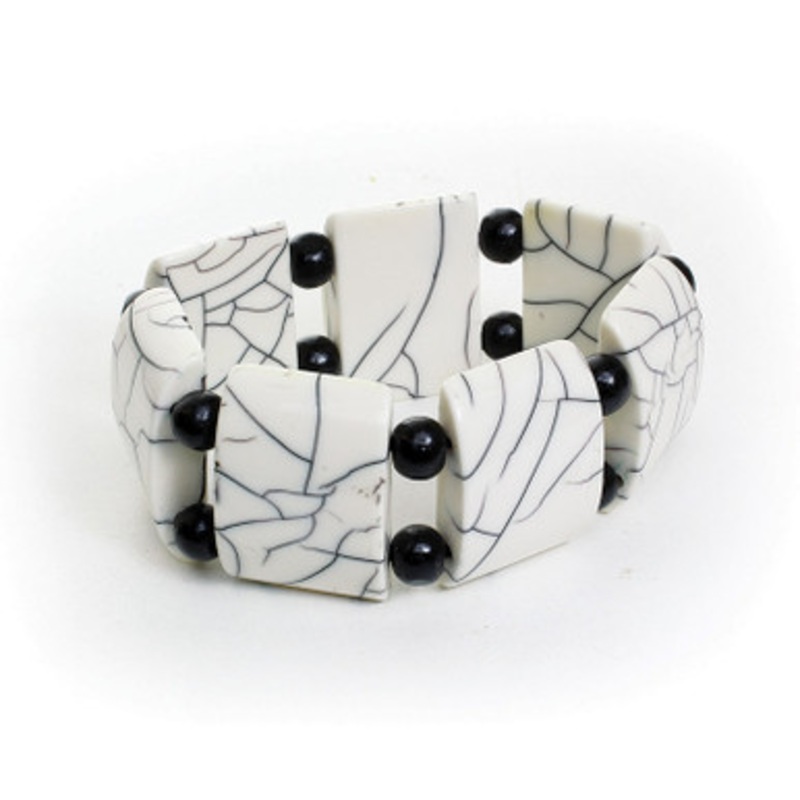 Large White Bone Bracelet