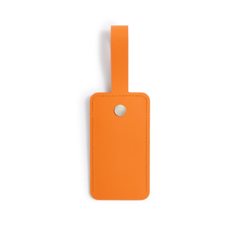Recycled Leather Luggage Tag.