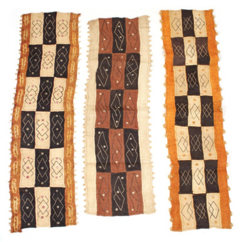 Tasseled Kuba Cloth