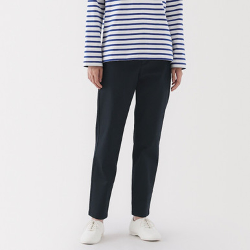 Women's Stretch Chino Tapered Leg Trousers  Long Leg