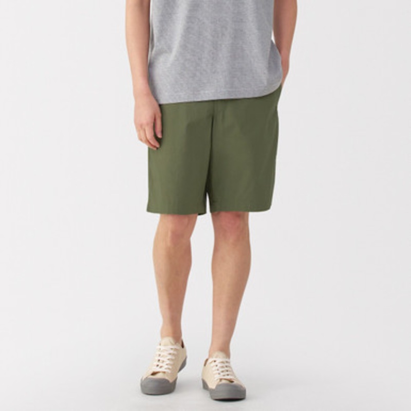 Men's Washed Broad Cotton Shorts