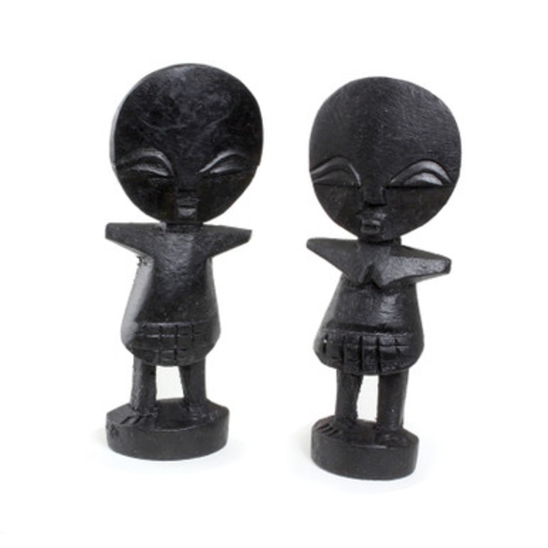 Set Of 2: Ashanti Fertility Idols - 4-5