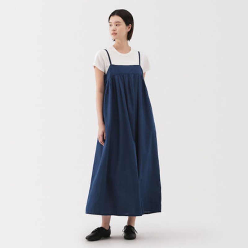 Women's Cotton Voile Camisole Smock Dress