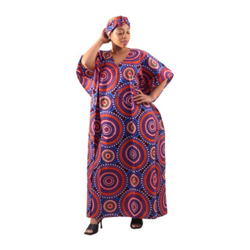 Zahara African Print Kaftan