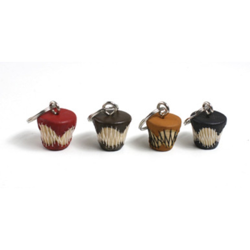 African Drum Key Chain