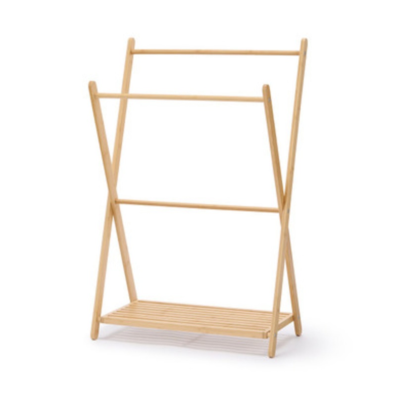 Bamboo Freestanding Towel Rail