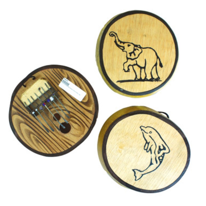 Premium Senegal Kalimba-Gourd Thumb Piano - Flat