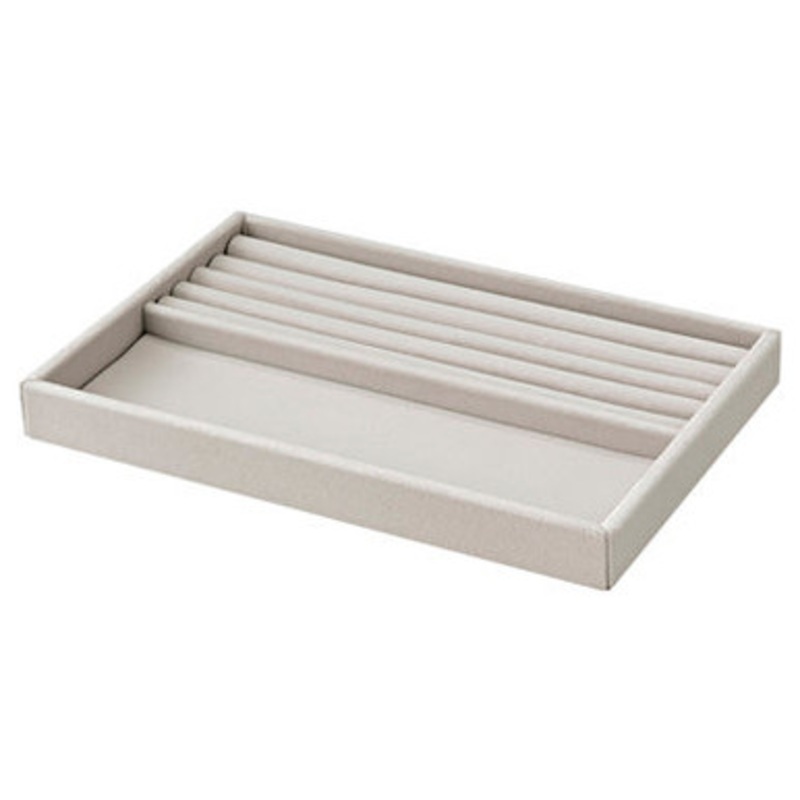 Velour Jewellery Tray Insert Large  Half Ring