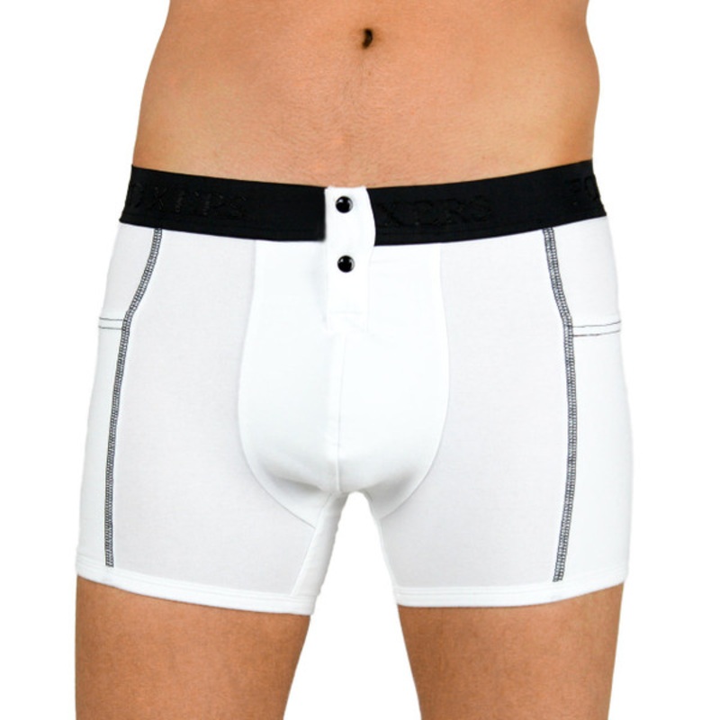 Men's White Tuxedo Boxer Briefs | FOXERS