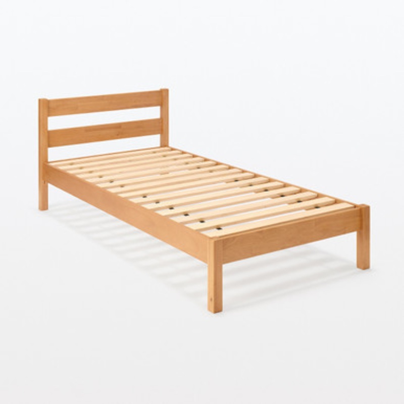 Rubberwood Veneer Bed Single