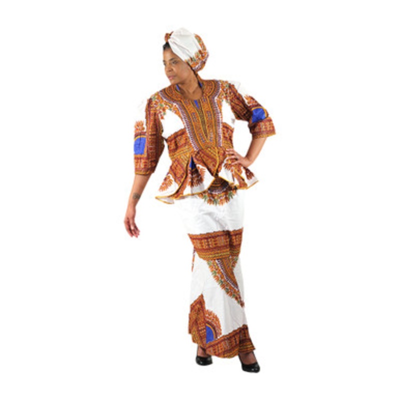 Traditional Print Luxury Skirt Set