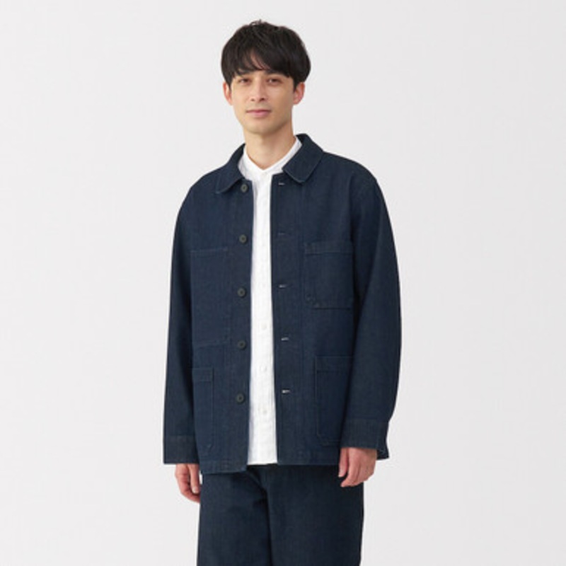 Men's Kapok Blend Denim Chore Jacket