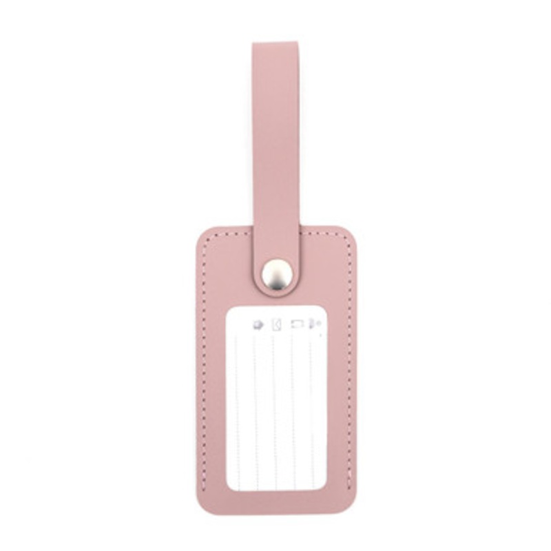 Recycled Leather Luggage Tag