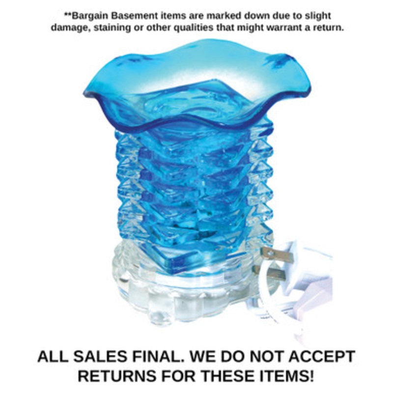DAMAGED Crystal Tower Oil Burner: Blue