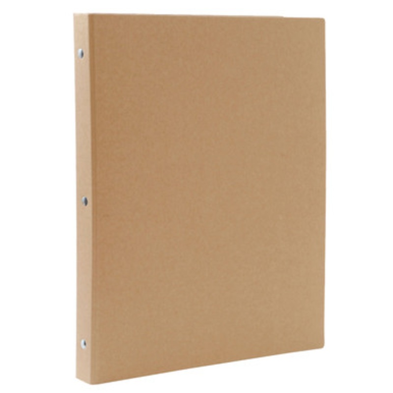 A4 30Ring Recycled Paper Binder Beige