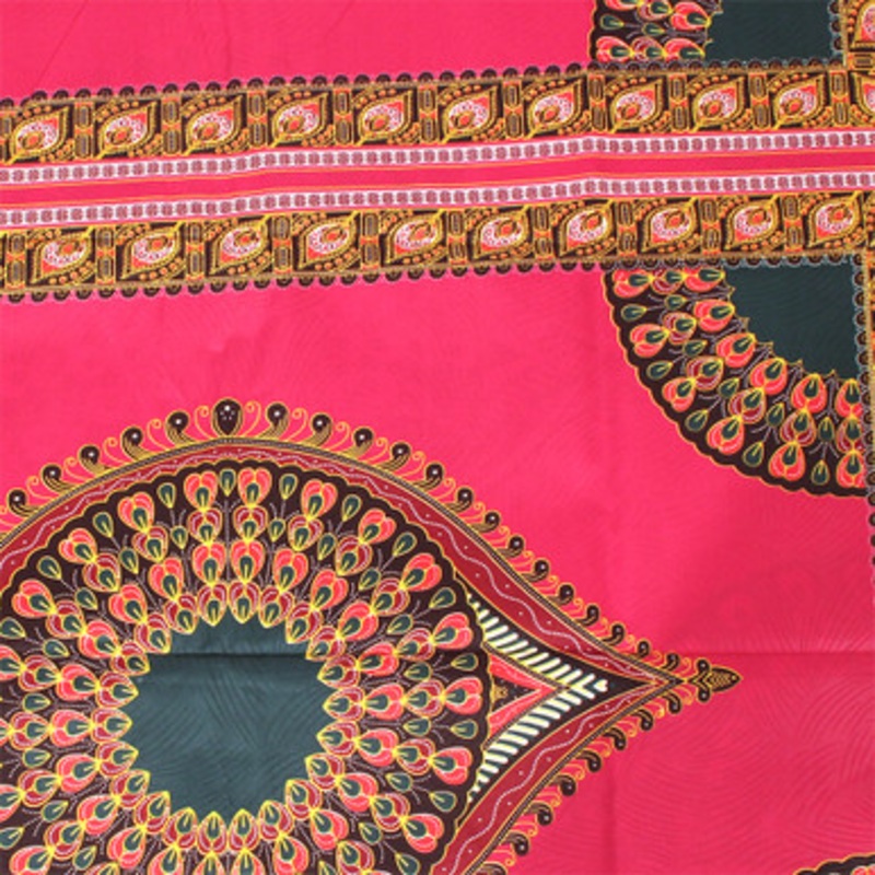 Economy Fabric: Peacock Traditional Print 6 Yd