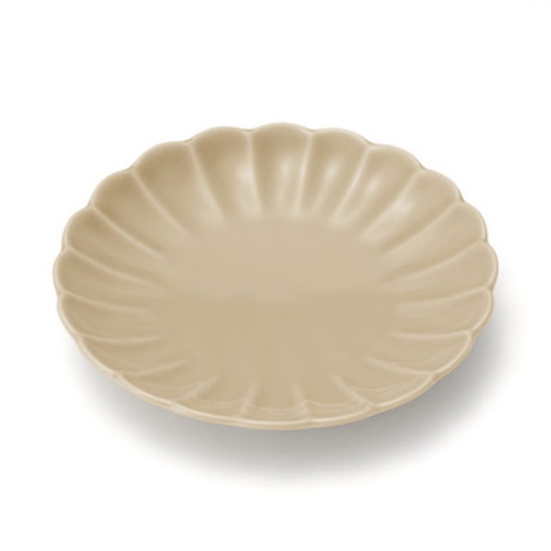 Hasami Ware Porcelain Fortune Plate  Chrysanthemum
