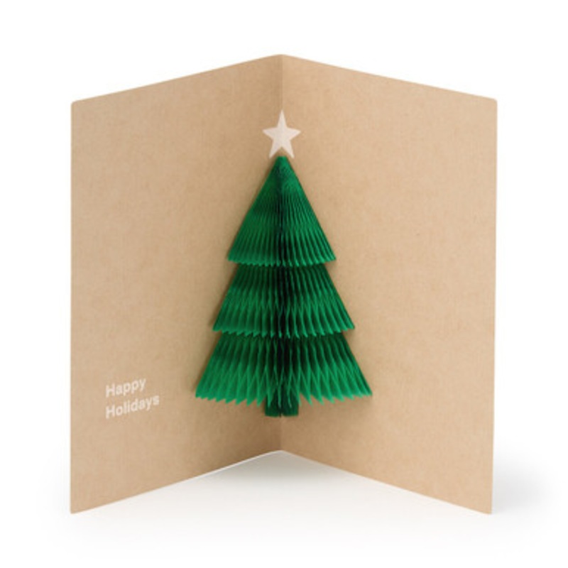 Honeycomb Paper Pop Up Card  Tree