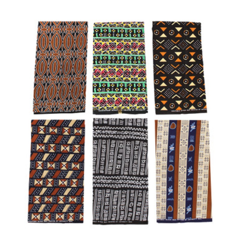 Set Of 6 -  Assorted 6-yard African Print Fabrics