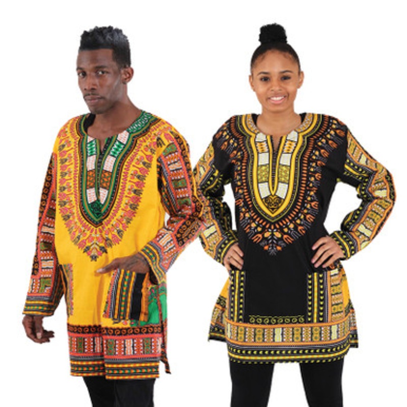 Traditional Long-Sleeve Dashiki