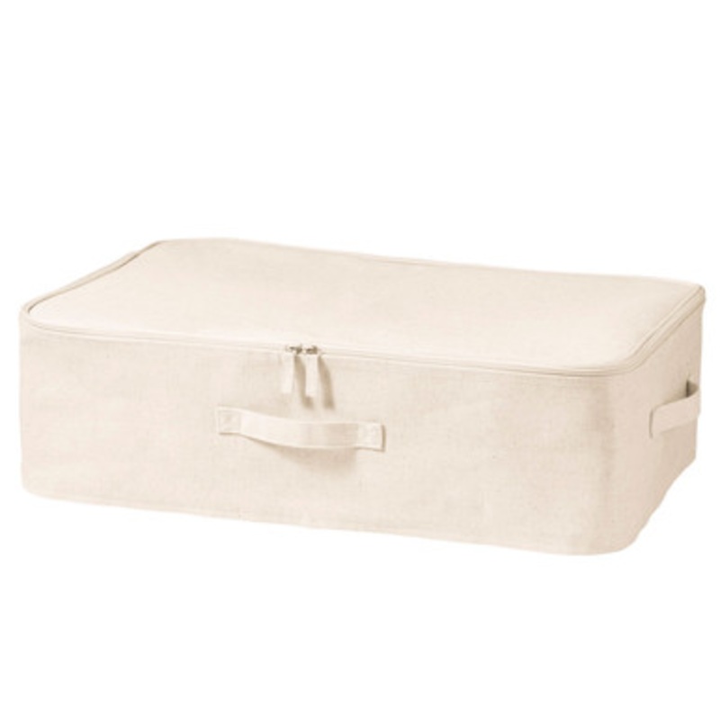 Cotton Linen Zip Box 59x39x18cm