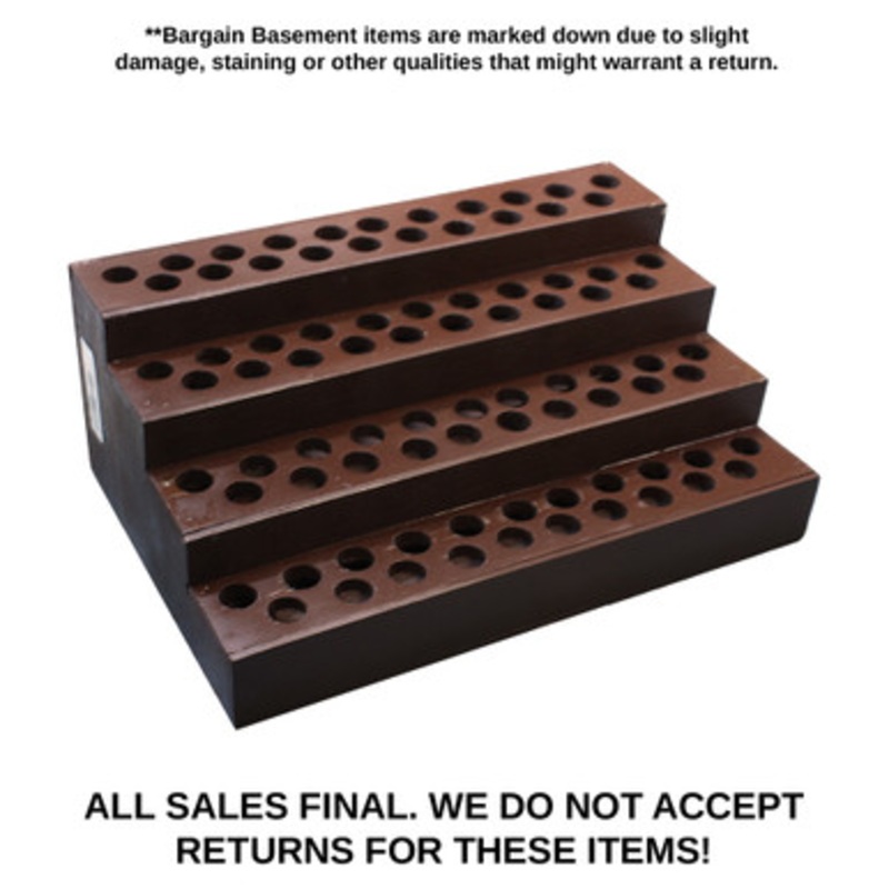 DAMAGED Oil Display - Holds 84 (1/3 oz.) Bottles DAMAGED
