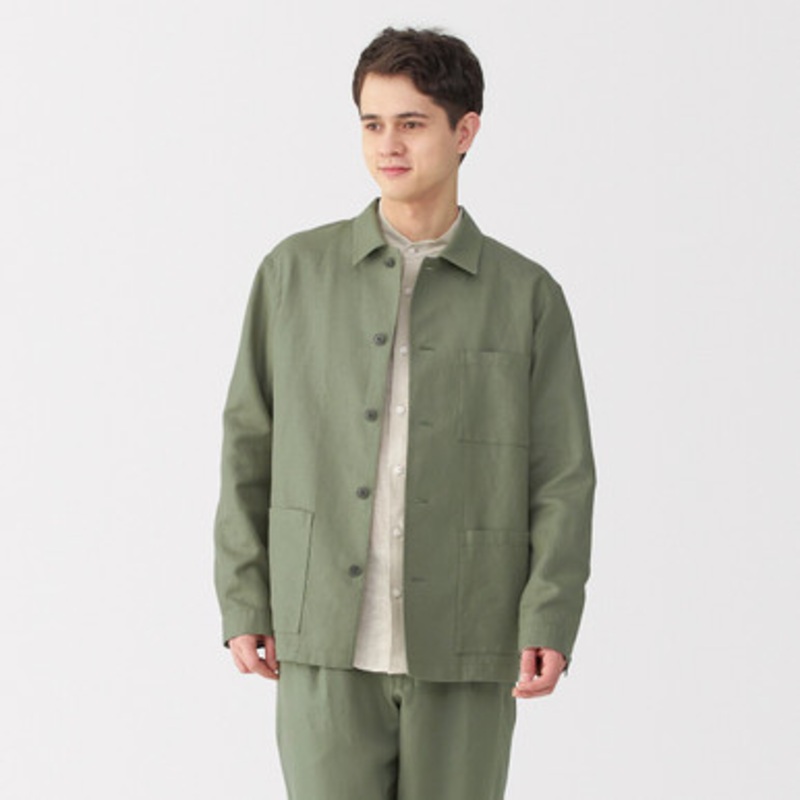 Men's Hemp Blend Shirt Jacket