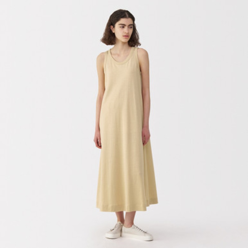 Women's Linen and Cotton Sleeveless Dress