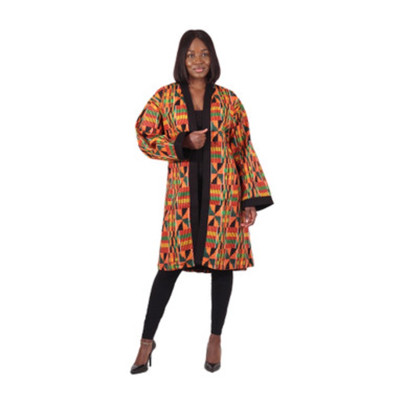 Kente Print Bathrobe
