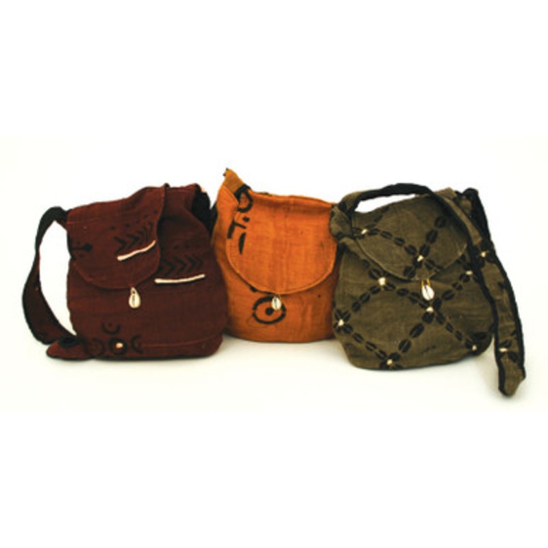 Mud Cloth Handbag (Cowrie Shell)