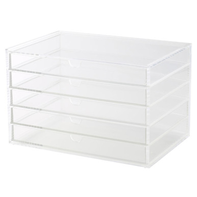 Stackable Acrylic 5 Drawer Box  L