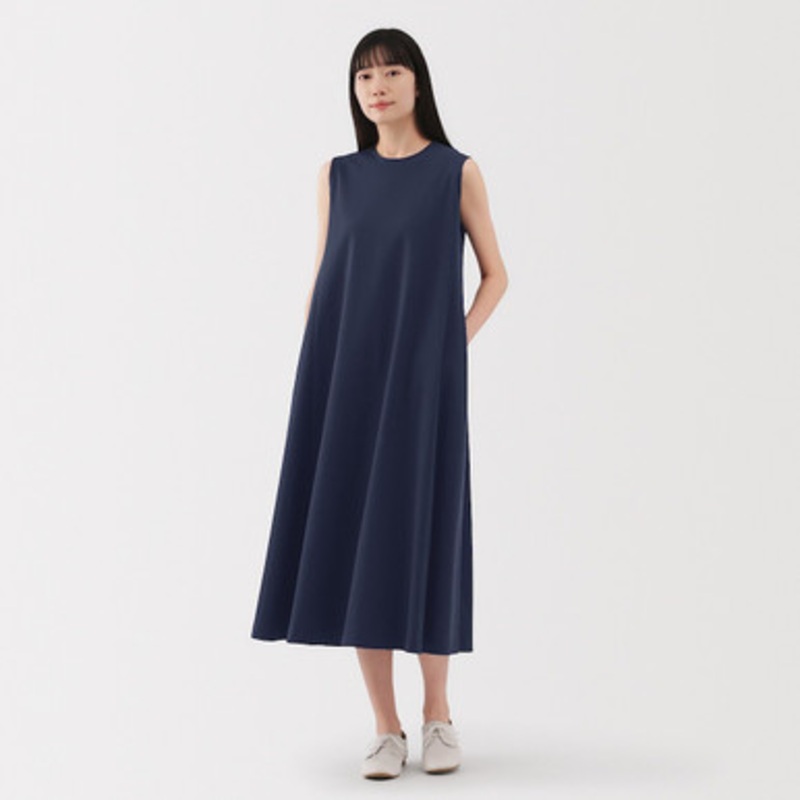 Women's Cotton Cool Touch Midi Aline Dress