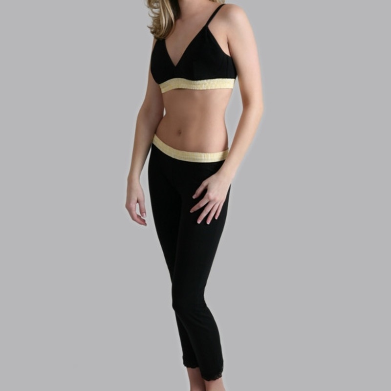 Leggings - Yellow over Black
