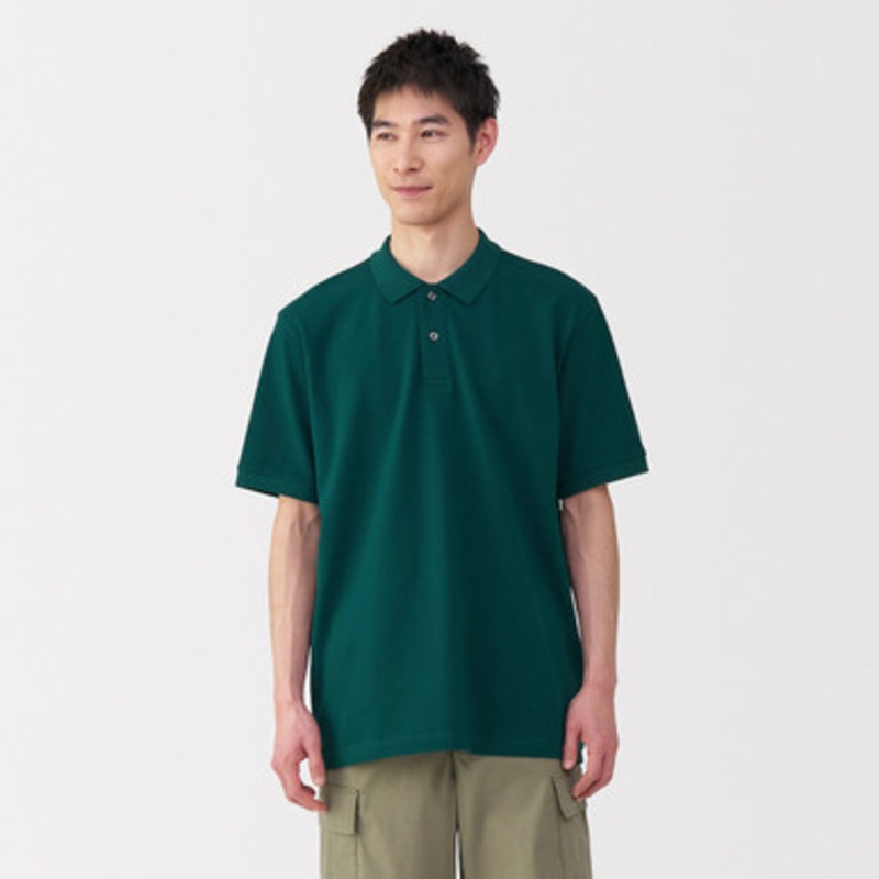 Men's Washed Piqu Polo Shirt