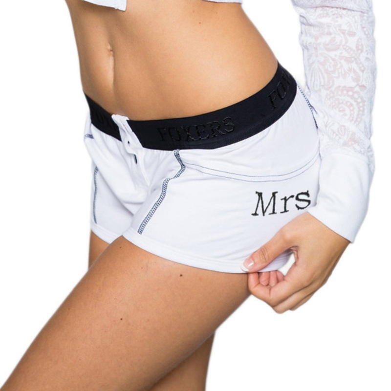 Mrs Monogrammed Tomboy Bridal Boxer Briefs | FOXERS 