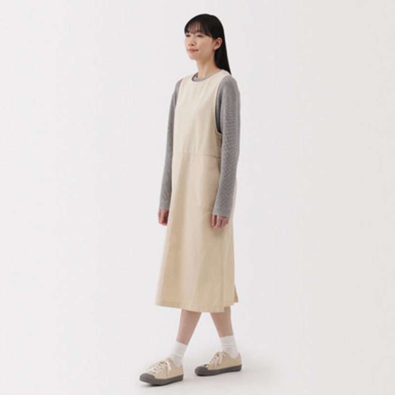 Women's Kapok Blend Sleeveless Dress  Ecru