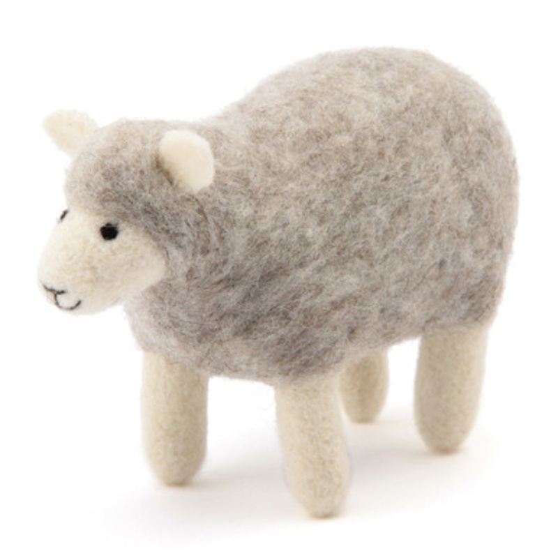 Wool Felt Animal Grey Sheep
