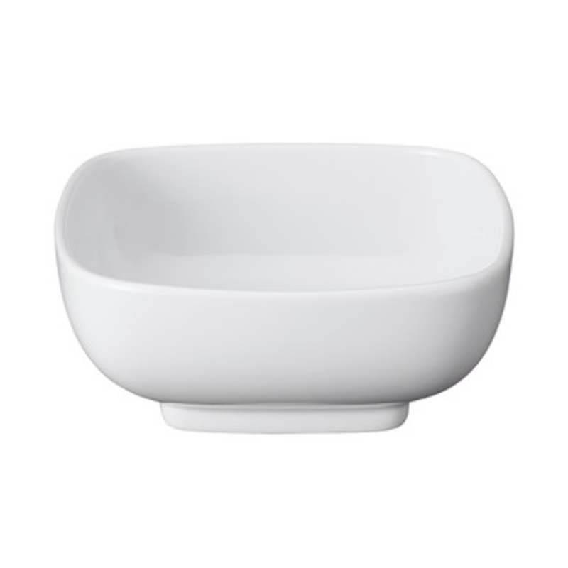 White Porcelain Square Bowl