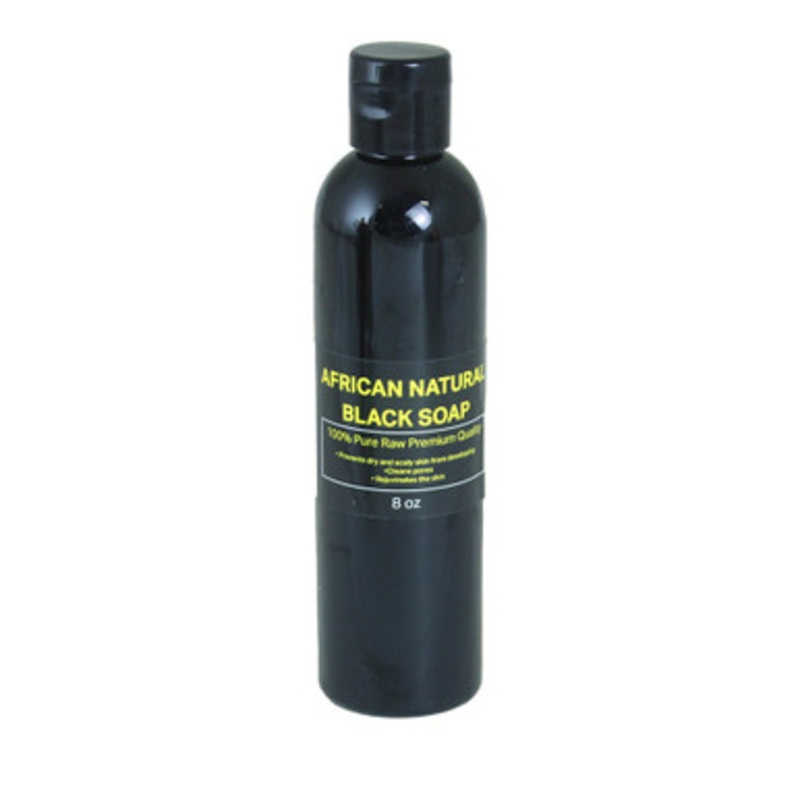 African Natural Black Soap  8 oz.